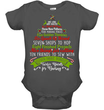 Load image into Gallery viewer, Christmas Tree Eleven Fabric Bundles T-Shirt Baby Onesie