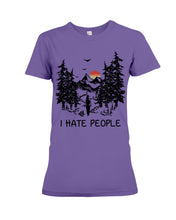 Load image into Gallery viewer, I Hate People Printing T-Shirt Ladies Tee