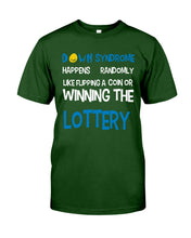 Load image into Gallery viewer, Down Syndrome Lottery Black T-Shirt Gift Guys Tee