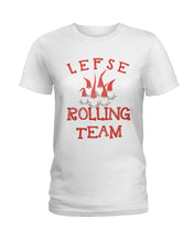 Load image into Gallery viewer, Lefse Rolling Team Cute Tee Ladies Tee