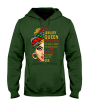 Load image into Gallery viewer, January Queen 3 Sides Horoscopes T-Shirt Hoodie