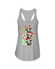 Load image into Gallery viewer, Funny Cows Ho Ho Ho Christmas Gift For Cow Lovers Ladies Flowy Tank