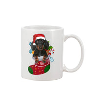 Load image into Gallery viewer, Dachshund In A Sock Christmas Cute Gift For Dachshunds Lovers Mug