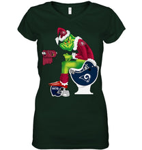 Load image into Gallery viewer, Funny Grinch San Francisco 49Ers Christmas Gift Tee Ladies V-Neck