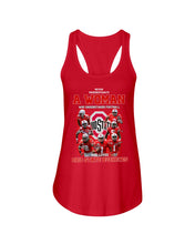 Load image into Gallery viewer, Woman Loves Ohio States Buckeyes American Football Ncaa 2019 T-Shirt Ladies Flowy Tank