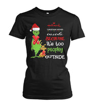 Load image into Gallery viewer, Hallmark Is My Christmas Movie Grinch T-Shirt Christmas Gift For Family Ladies Tee