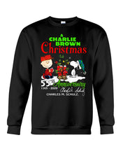 Load image into Gallery viewer, 55Th Anniversary A Charlie Brown Christmas Black T-Shirt Sweatshirt