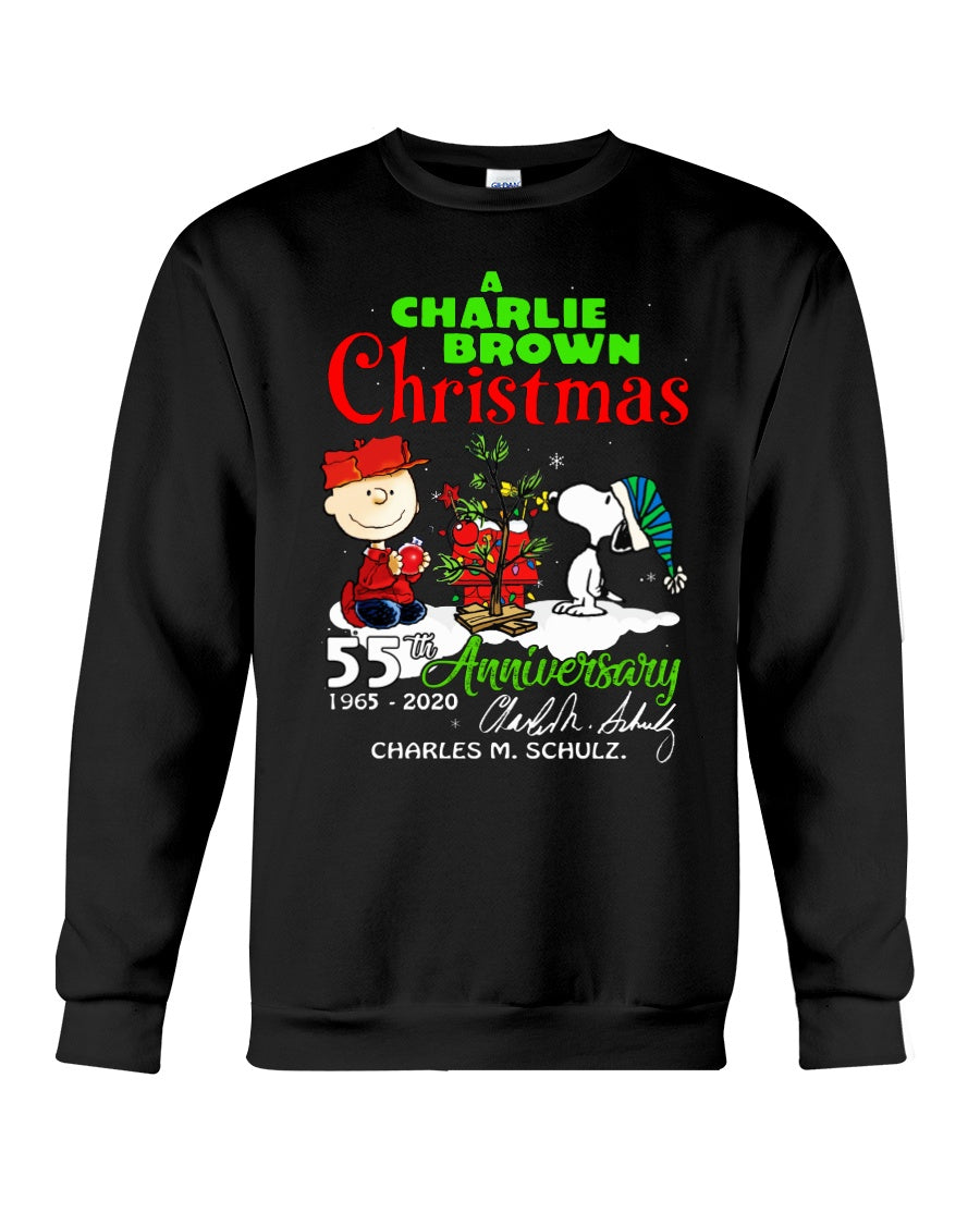 55Th Anniversary A Charlie Brown Christmas Black T-Shirt Sweatshirt