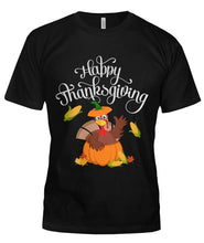 Load image into Gallery viewer, Happy Thanksgiving Funny Design Tshirt Ladies Tee