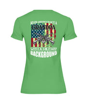 Load image into Gallery viewer, Never Underestimate A Grandpa Black T-Shirt Ladies Tee