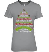 Load image into Gallery viewer, Christmas Tree Eleven Fabric Bundles T-Shirt Ladies Tee