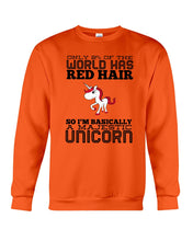 Load image into Gallery viewer, Redhead Unicorn Gift For Fans Funny T-Shirt Sweatshirt