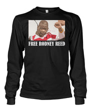 Load image into Gallery viewer, Free Rodney Reed Raise Your Voice 2 Unisex Long Sleeve