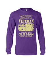 Load image into Gallery viewer, Veteran Australian Defence Force Gift For Grandpa Family Tee Unisex Long Sleeve