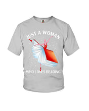 Load image into Gallery viewer, Just A Woman Loves Dancing And Reading Books Youth Tee