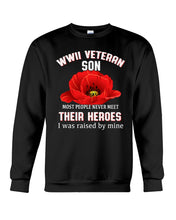 Load image into Gallery viewer, Wwii Veteran Son Gift For Veterab Mom Sweatshirt