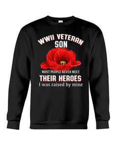 Wwii Veteran Son Gift For Veterab Mom Sweatshirt