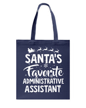 Load image into Gallery viewer, Santa Favorite Assistant Funny Christmas Gift Shirt Basketweave Tote Bag