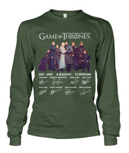 Load image into Gallery viewer, Game Of Throne Autograph 8 Years Anniversary T-Shirtr Unisex Long Sleeve