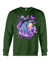 Load image into Gallery viewer, Donkey Loves Purple Flowers Custom T-Shirt Sweatshirt