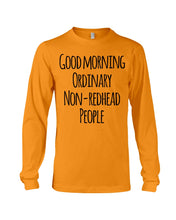 Load image into Gallery viewer, Redhead Good Morning White Mug Unisex Long Sleeve