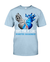 Load image into Gallery viewer, Hope For Cure Diabetes Awareness Guys Tee