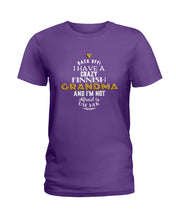 Load image into Gallery viewer, Finnish Crazy Grandma Gift For Grandma Family Ladies Tee