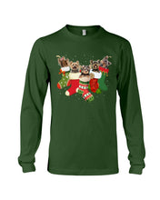 Load image into Gallery viewer, Yorkies In The Socks For Yorkie Lovers Christmas Gift Unisex Long Sleeve
