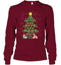 Load image into Gallery viewer, Cute Dog Paws Christmas Tree Shirt Unisex Long Sleeve