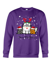 Load image into Gallery viewer, Merry Fluffmas Cute Cats Gift For Cat Lovers Sweatshirt