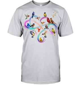 Bird Colorful Infinity Sign Guys Tee