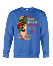 Load image into Gallery viewer, January Queen 3 Sides Horoscopes T-Shirt Sweatshirt