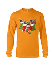 Load image into Gallery viewer, Yorkies In The Socks For Yorkie Lovers Christmas Gift Unisex Long Sleeve
