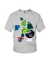 Load image into Gallery viewer, Grinch Green Bay Packers Funny Tee Youth Tee
