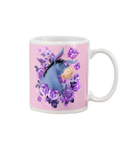 Load image into Gallery viewer, Donkey Loves Purple Flowers Custom T-Shirt Mug