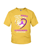 Load image into Gallery viewer, Alzheimer Awareness Daughter For Mom T-Shirt Youth Tee