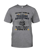 Load image into Gallery viewer, Teaching Assistant Stepped In It Quote T-Shirt Guys Tee