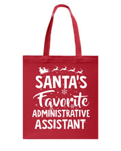 Load image into Gallery viewer, Santa Favorite Assistant Funny Christmas Gift Shirt Basketweave Tote Bag
