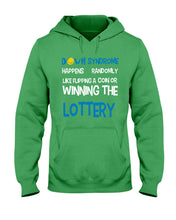 Load image into Gallery viewer, Down Syndrome Lottery Black T-Shirt Gift Hoodie