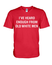 Load image into Gallery viewer, Old White Men Black Quote T-Shirt Guys V-Neck