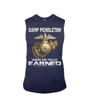 Load image into Gallery viewer, Camp Pendleton Earned Black T-Shirt Unisex Long Sleeve