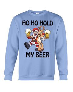 Santa Claus Funny Hold My Bear Christmas Gift For Friends Sweatshirt