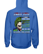 Load image into Gallery viewer, April Guy Joker Quiet Sweet Funny Crazy Black T-Shirt Hoodie