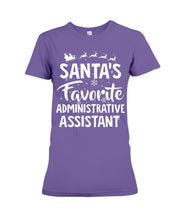 Load image into Gallery viewer, Santa Favorite Assistant Funny Christmas Gift Shirt Ladies Tee