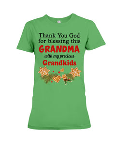 Blessing My Grandma Christmas Gift For Family Ladies Tee