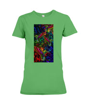 Load image into Gallery viewer, Hummingbird Cosmic Light Color Black T-Shirt Ladies Tee