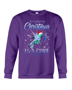 All I Want For Christmas Is A Cure Stop Diabetes Sweatshirt