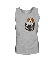 Load image into Gallery viewer, Beagle In The Pocket Funny T-Shirt Unisex Tank Top