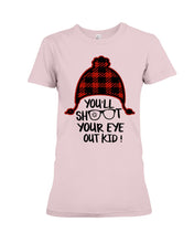 Load image into Gallery viewer, Funny Christmas T-Shirt Shoot Your Eye Out Ladies Tee