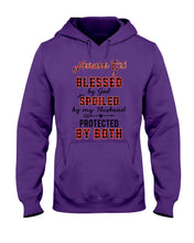 Load image into Gallery viewer, November Girl Blessed By Girl Spoiled By Husband Quote T-Shirt Hoodie